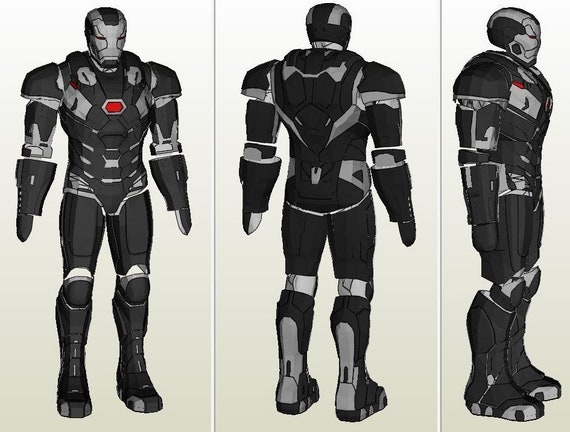 War Machine Mark 6 Full Armor Avengers Endgame Pepakura Files