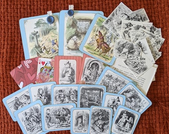 Alice in Wonderland Journaling Card Set