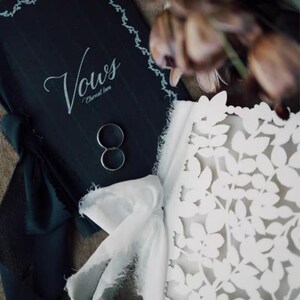 Libros de votos matrimoniales minimalistas, libros de votos para él y para ella, libros de votos hechos a mano en papel, regalos de boda, libros para parejas