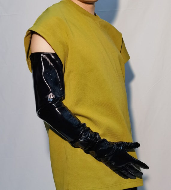 Long latex gloves discount