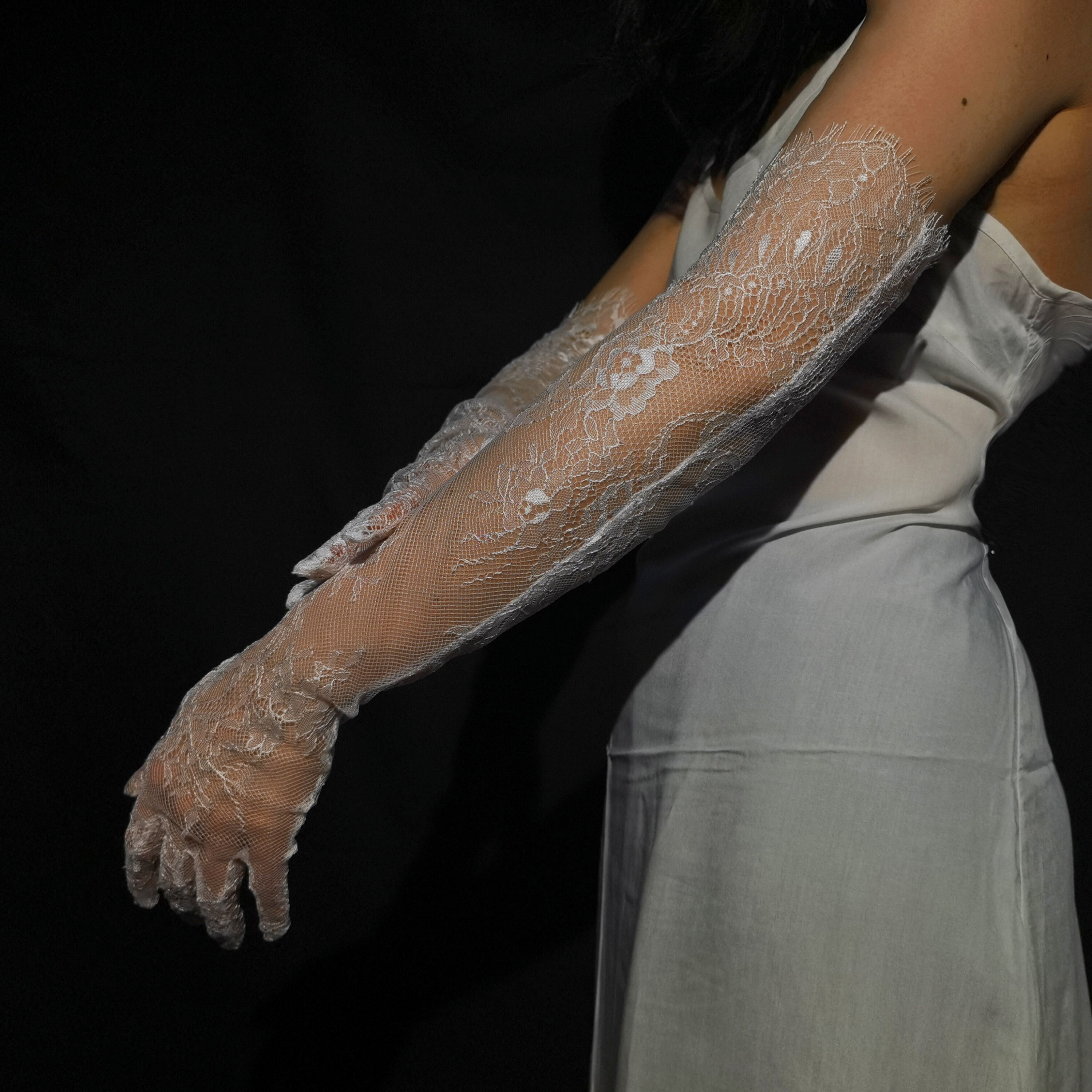 Vintage white gloves - Etsy 日本