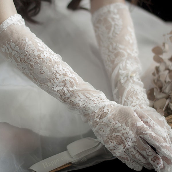 Lace Gloves - Etsy