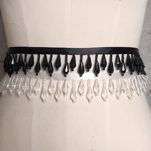 Bead fringe, dans kostuum trims, kralen toeters en bellen, home decor voor 1 yard