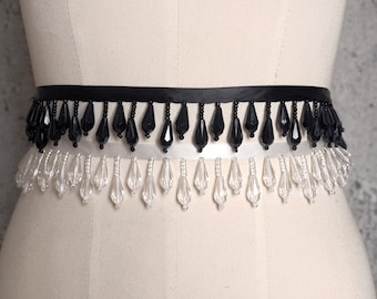 Bead fringe,dance costume trims,beads trimmings,home decor for 1 yard