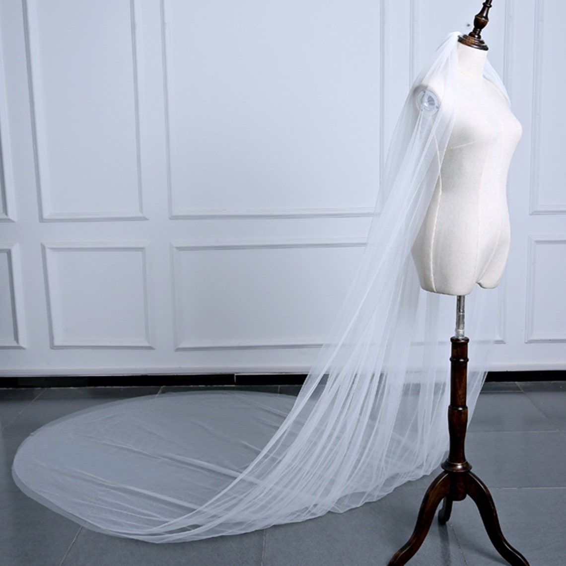 Voile de mariage de 2 niveaux voile simple voile de - Etsy France