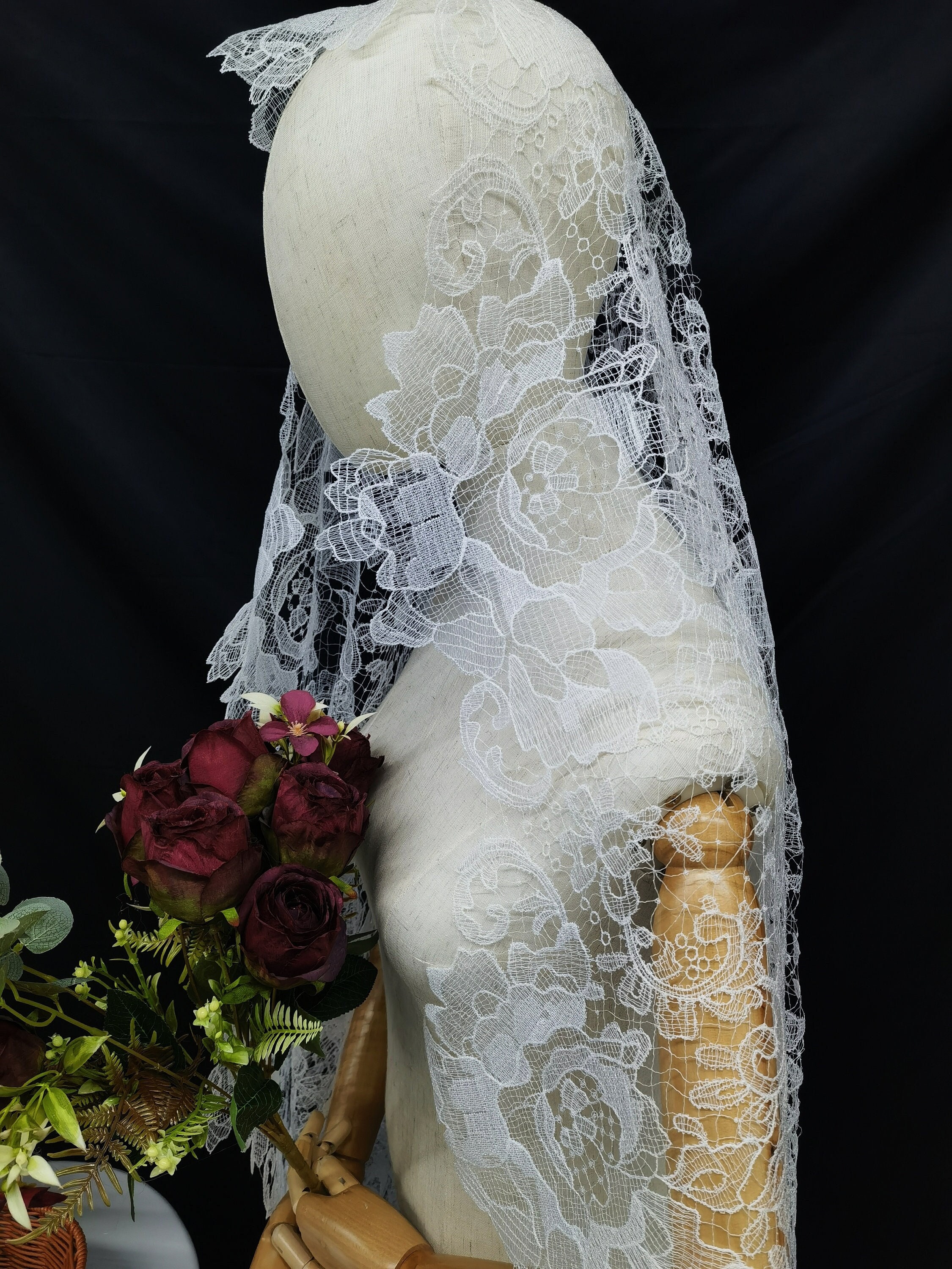 70s Bridal Veil - Etsy display picture 3
