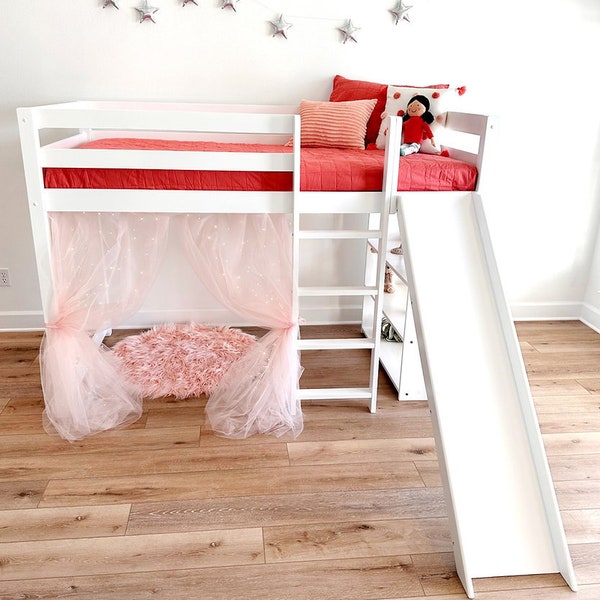 Loft Bed With Slide Etsy
