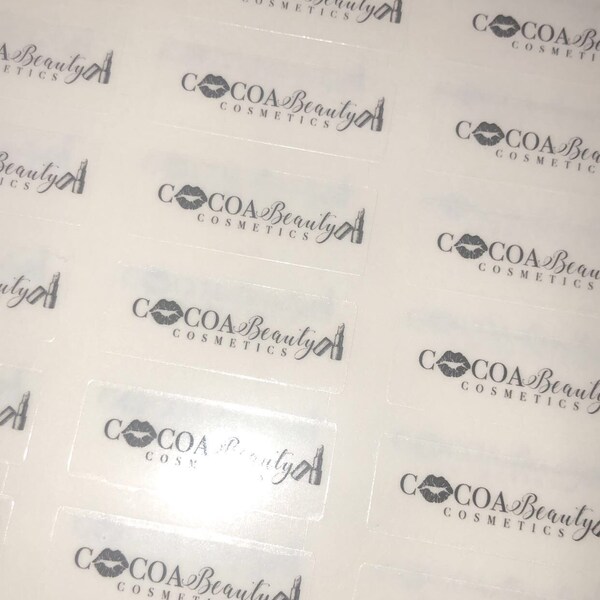 Lipgloss Labels, Custom Labels, Retangle labels