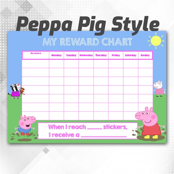 Peppa Pig Sticker Reward Chart