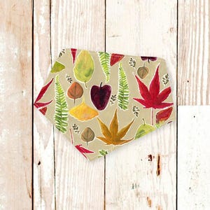 Fall Dog Bandana • Trendy dog accessories • Custom pet bandana • Snap-on dog bandana