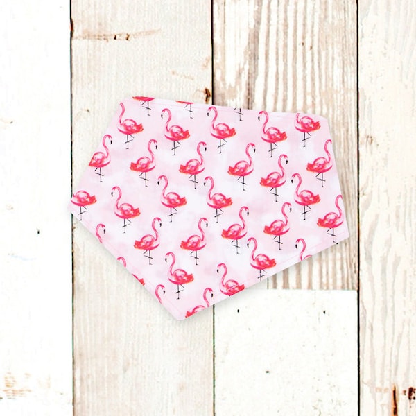 Pink Flamingo Dog Bandana • Personalized Pet Bandana • Tropical, bird, beach • Dog Mom Gift • Custom pet bandana • Summer dog accessories