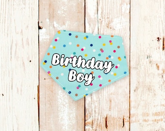 Birthday Boy Dog Bandana • Custom Happy Birthday Dog Bandana • Pet Birthday • First Birthday • Bday