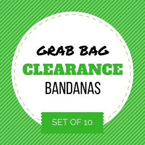 Dog Bandana CLEARANCE GRAB BAG Set of 10 - bandana for dogs, snap dog bandana, dog bandana with snaps, dog bandana sale, dog bandanas sale