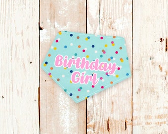 Birthday Girl Dog Bandana • Custom Happy Birthday Dog Bandana • Pet Birthday • First Birthday • Bday
