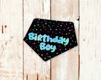 Birthday Boy Dog Bandana • Custom Happy Birthday Dog Bandana • Pet Birthday • First Birthday • Bday