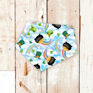 St. Patrick&#39;s Day Dog Bandana &quot;Pot O&#39; Gold&quot; • Leprechaun Pet Bandana • St. Paddy&#39;s Day • Irish Dog Bandana