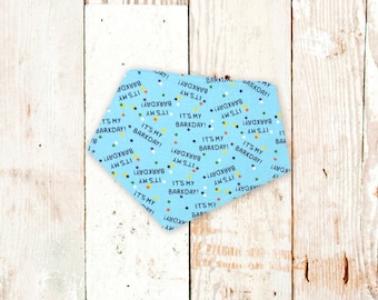 Birthday Boy Dog Bandana • Colorful and Fun Bday Blue BarkDay Dog Bandana • Happy Birthday • Dog Birthday Party • Confetti • Celebration