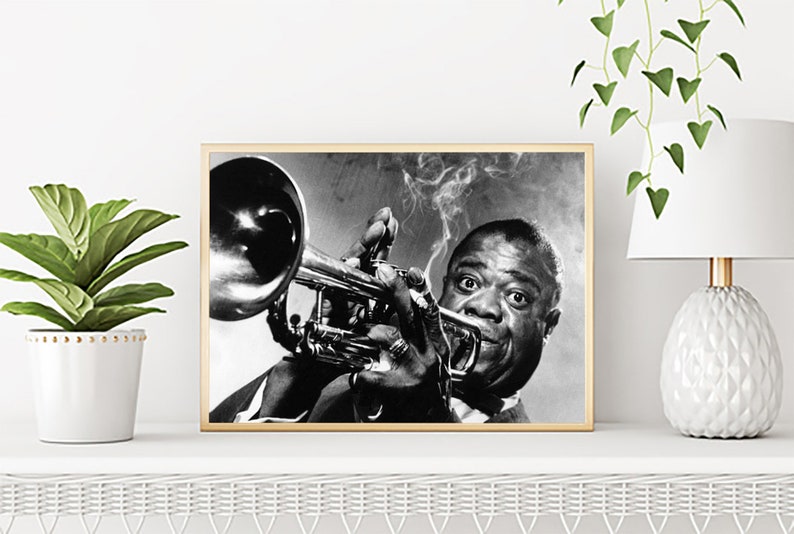 Louis Armstrong Poster Print Canvas Jazz Musician Movie | Etsy