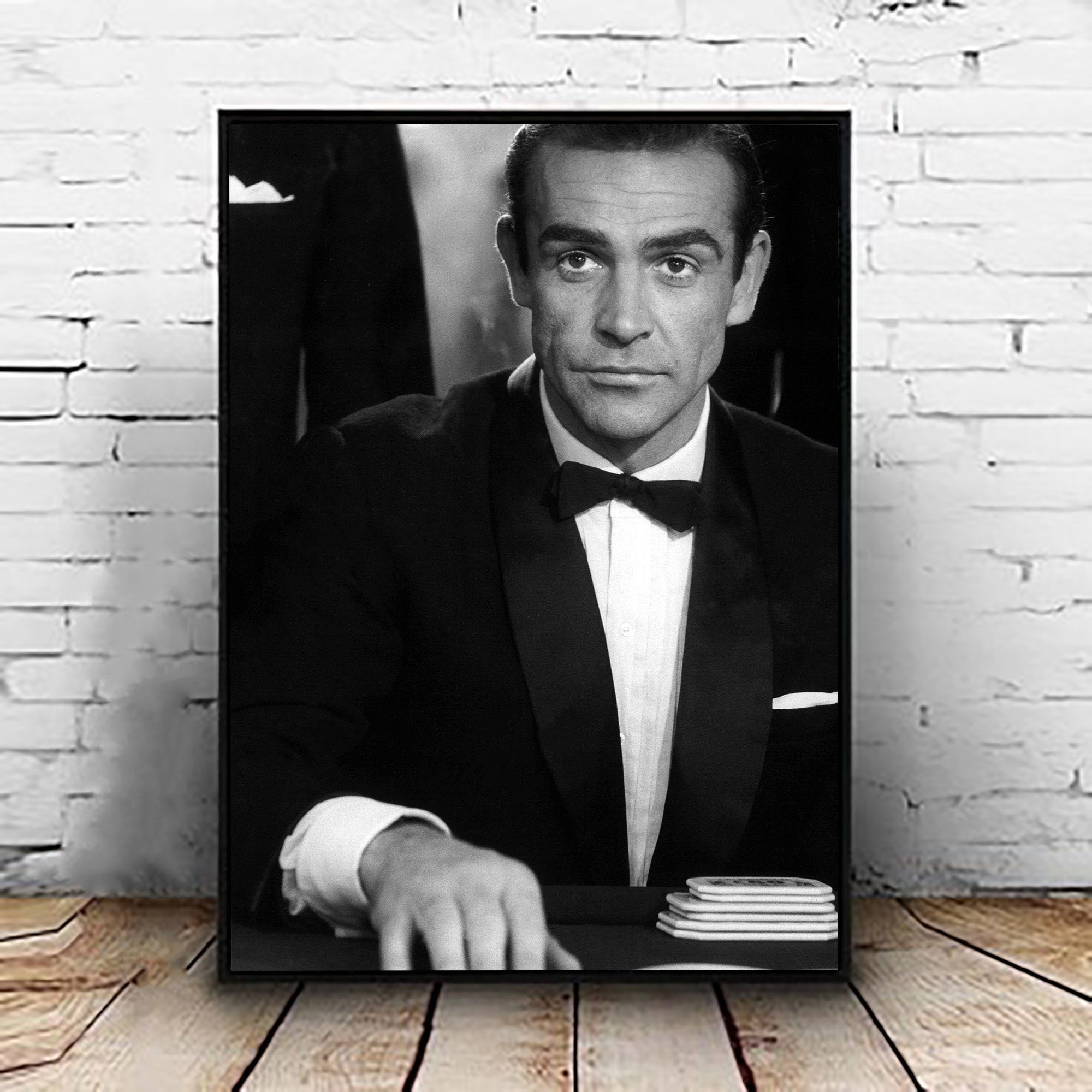 Sean Connery Poster Print Canvas Hollywood Celebrity Poster | Etsy