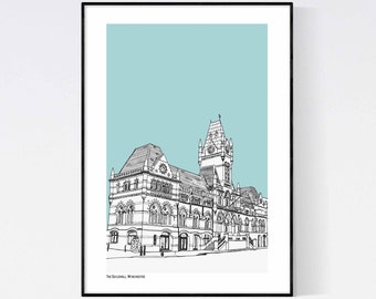 The Guildhall Art Print, A Contemporary Drawing