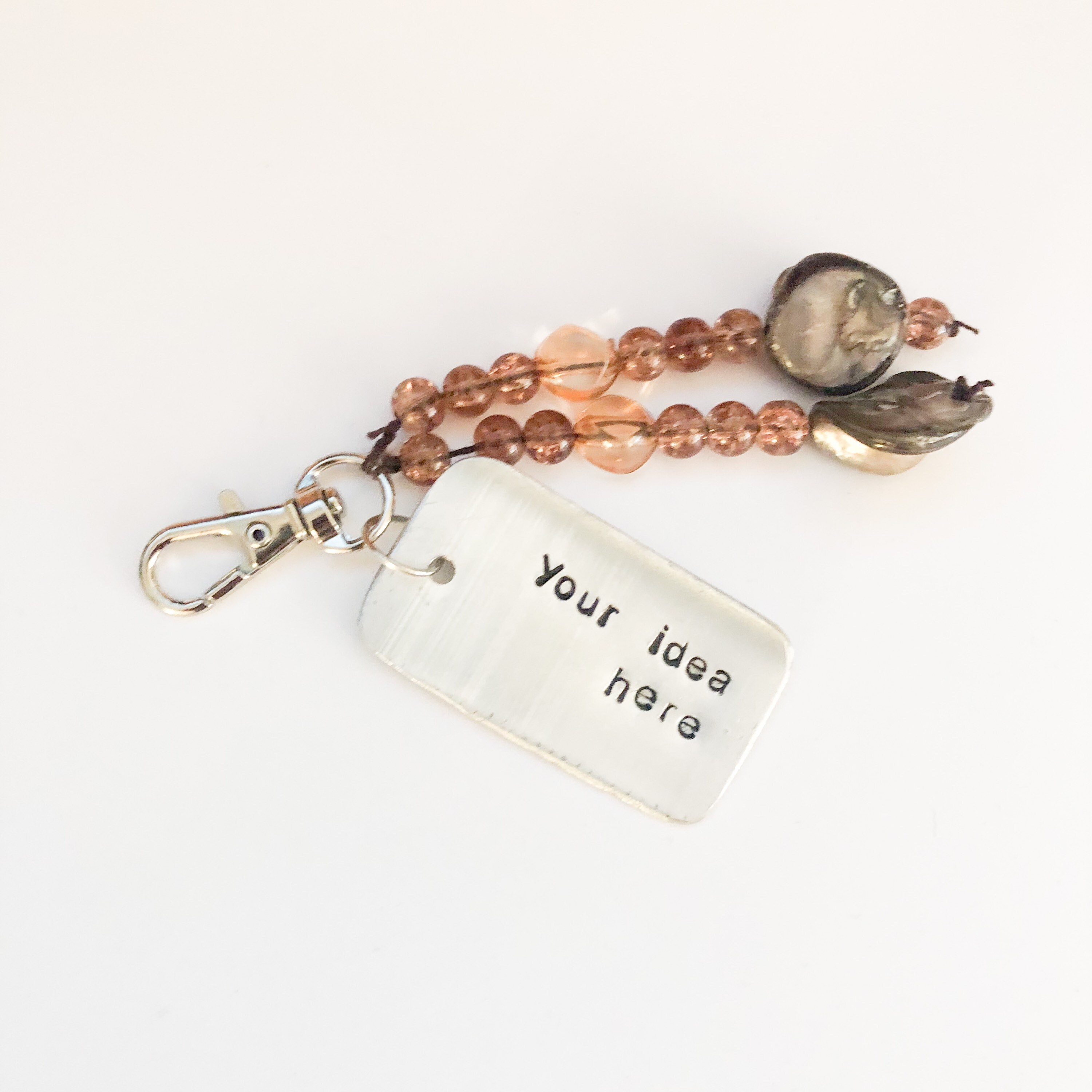 Custom Key Ring keyring personalised handmade metal Etsy