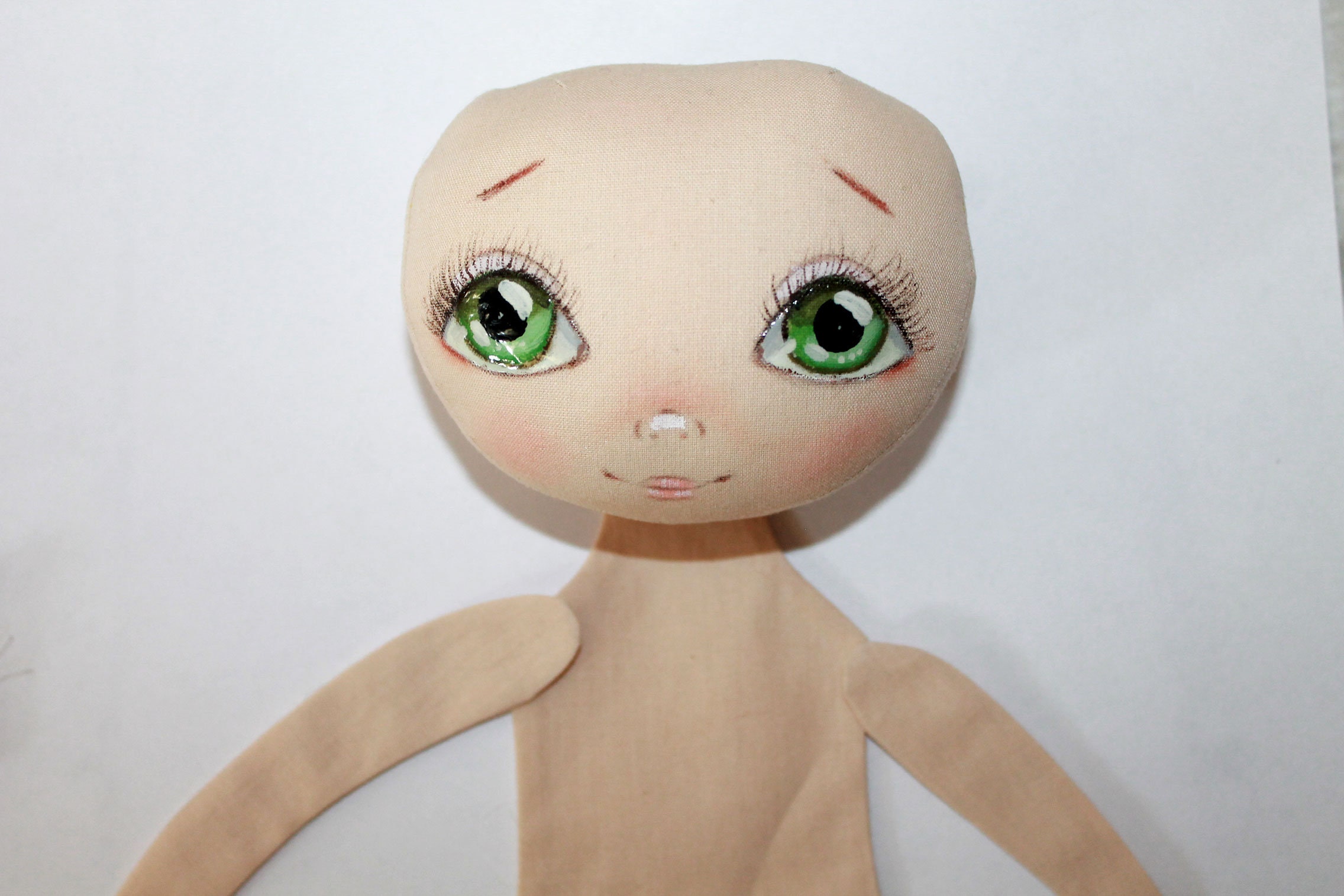 blank doll head