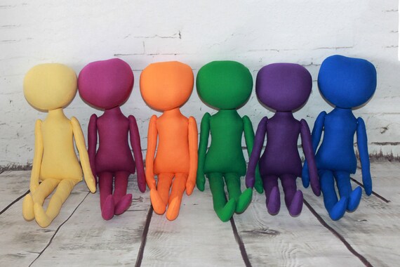 blank plastic dolls