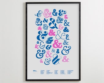 Ampersand - Risograph print
