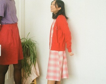50's Pink Plaid Homemade Dress