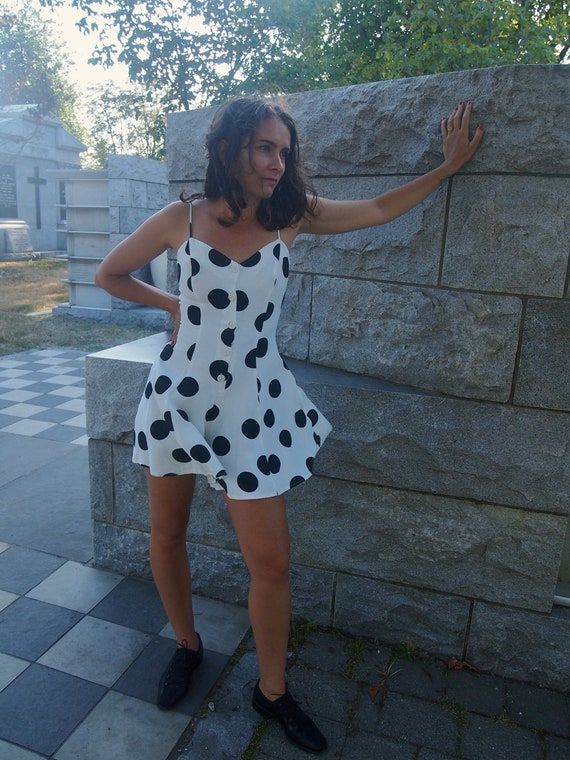 Vintage Polka Dot Jumpsuit | Size 2