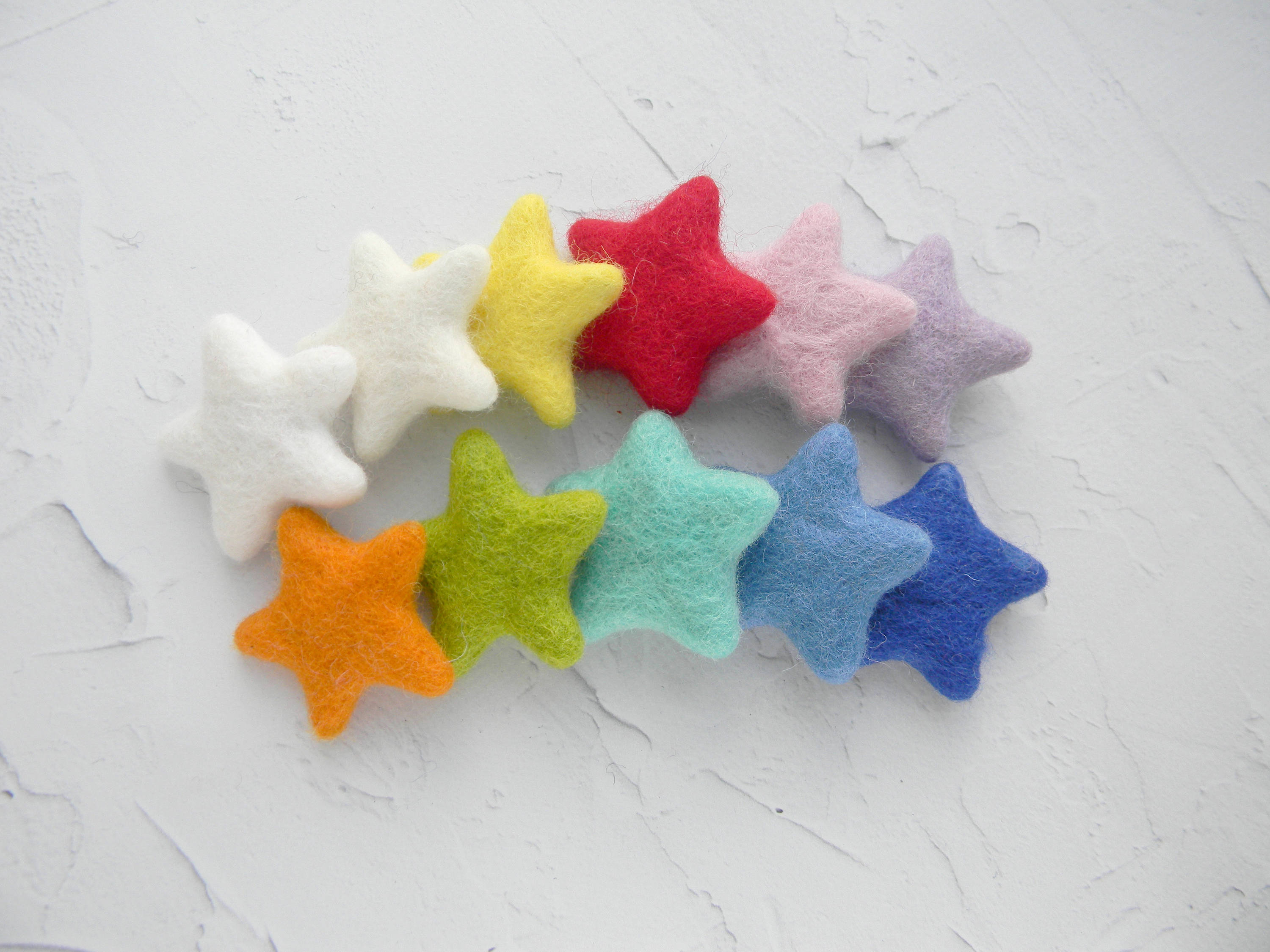 Wool Felt Stars 10 Wool Felt Stars Felted Wool Felt shapes DIY Etsy