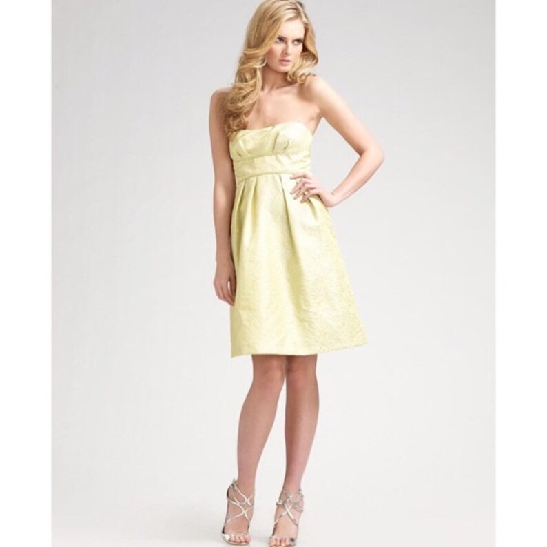 bcbg yellow dress
