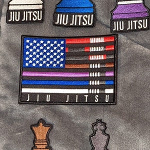 Jiu-Jitsu Patches Chess Themed Bundle BJJ Patches