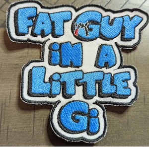 BJJ Patch Fat Guy in Little Gi Jiu-Jitsu Patch