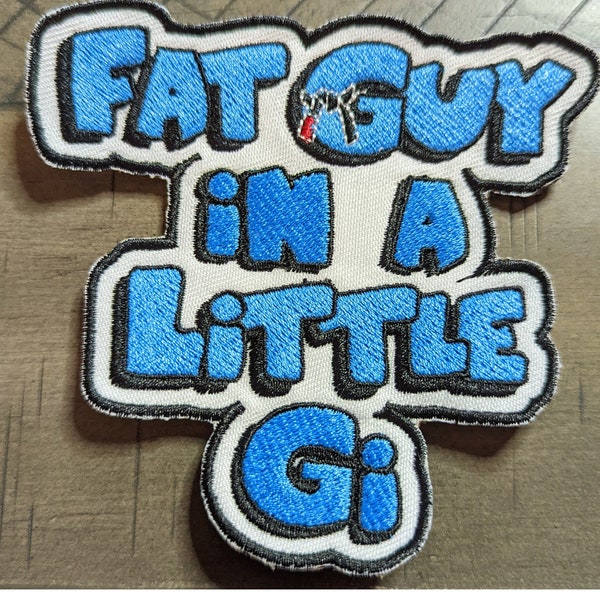 BJJ Patch Fat Guy in Little Gi Jiu-Jitsu Patch