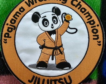 Jiu Jitsu Patch PJ Wrestling Champ