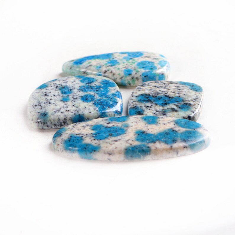 4pcs 170Cts 50X23mm 100/% Natural Rare K2 Jasper raindrop azurite Smooth Hand Polish Wire Wrapped Handmade loose Cabochons Gemstone SKU926