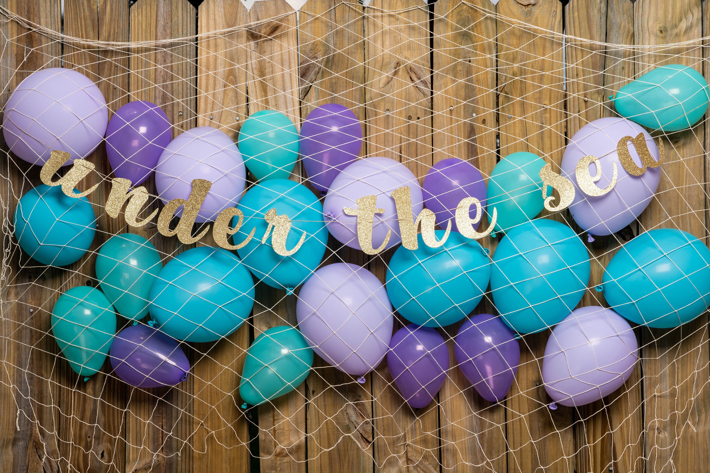 Under The Sea Banner AND Party Backdrop | Mermaid Party Decorations |…
