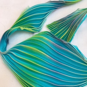 Cinta Shibori - aguamarina. 20 cm. (color 25)