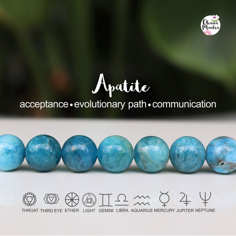 Third Eye Chakra Throat INTEGRITY Amazonite EVOLVE Apatite Intellectual Aquamarine Genuine Natural Gemstone. INTUITIVE Lapis Lazuli