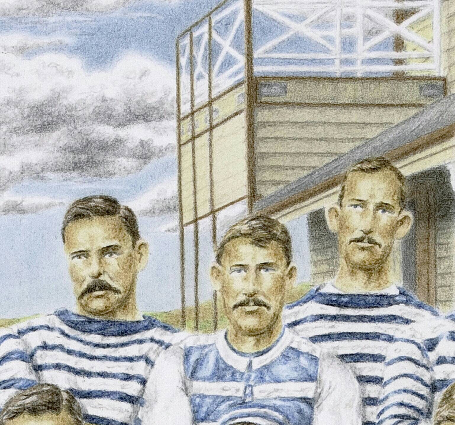 Geelong Football Club Art. Limited edition Giclee fine art Etsy