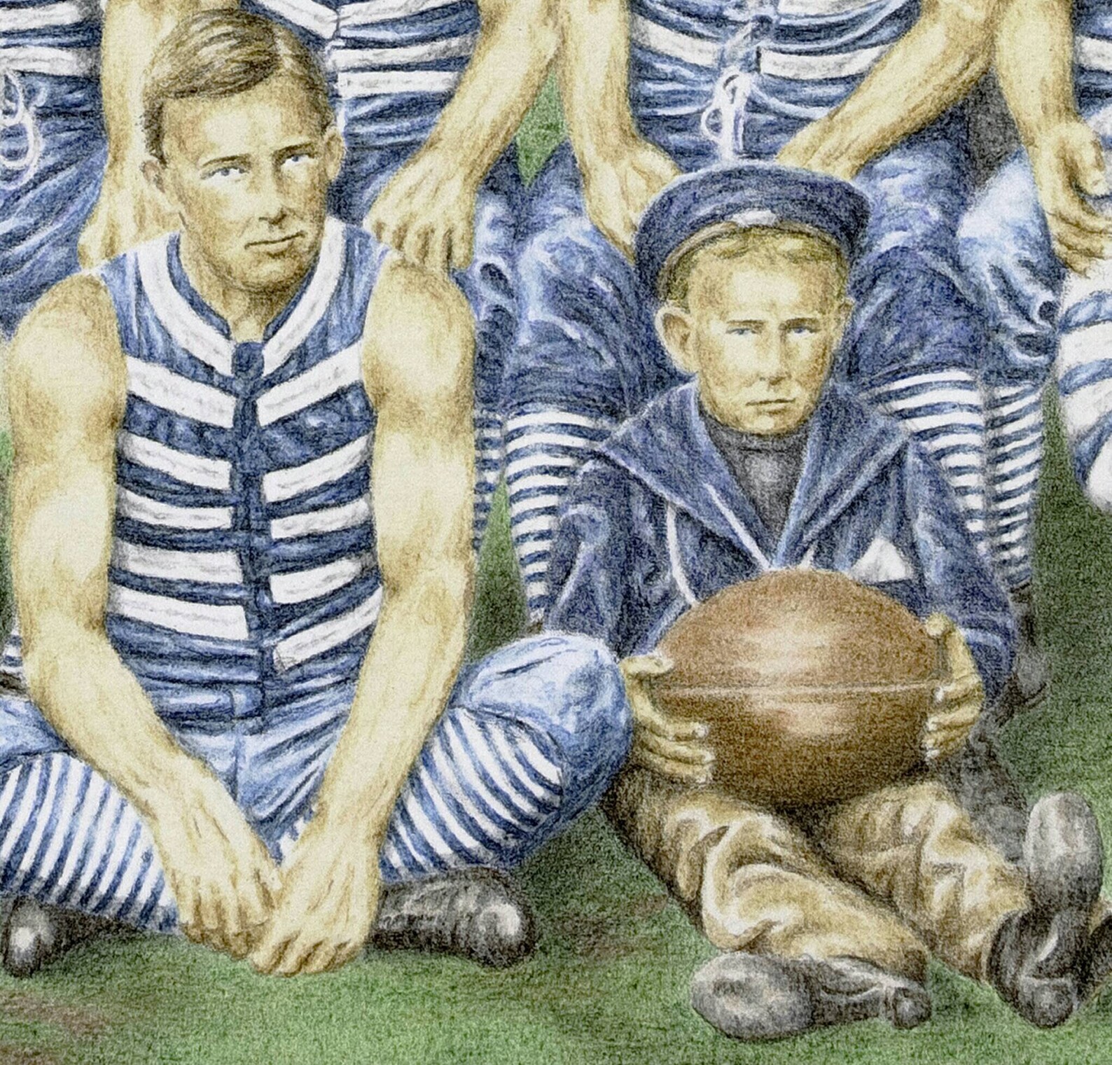 Geelong Football Club Art Print. Limited edition Giclee fine Etsy