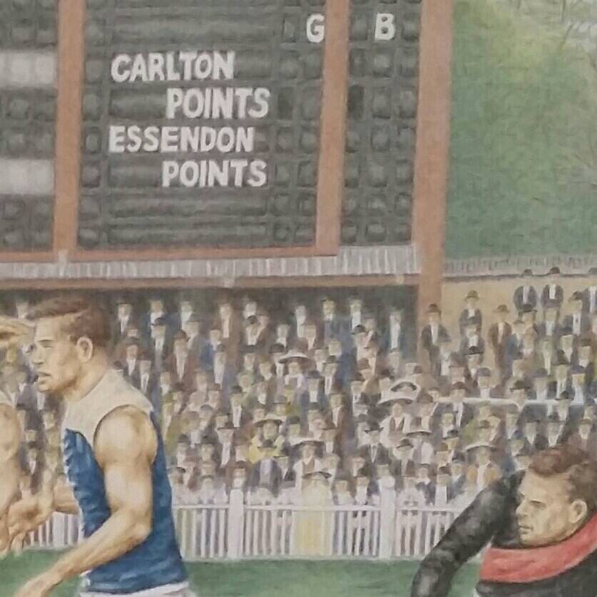 VFL History Art Carlton V Essendon / Premium Limited Edition Giclee
