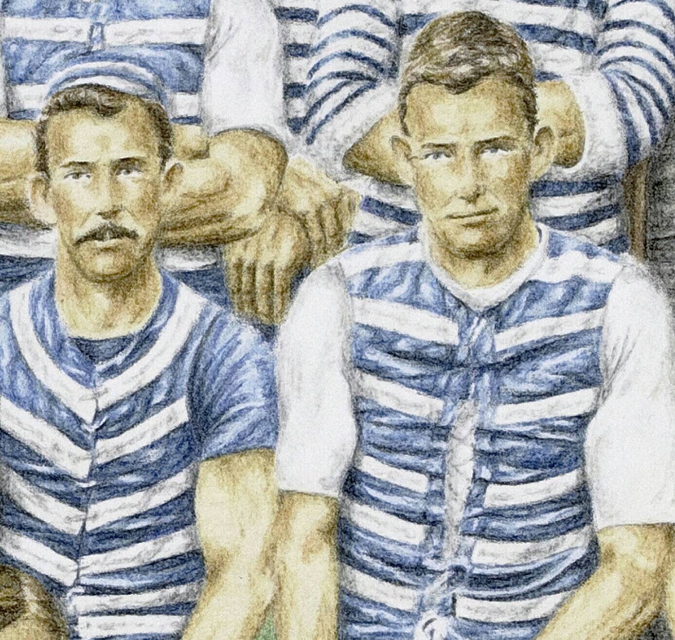 Geelong Football Club Art. Limited edition Giclee fine art Etsy