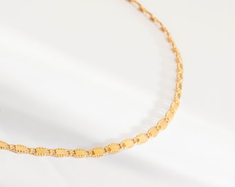 Choker necklace - Gold plated 3 microns 750/1000