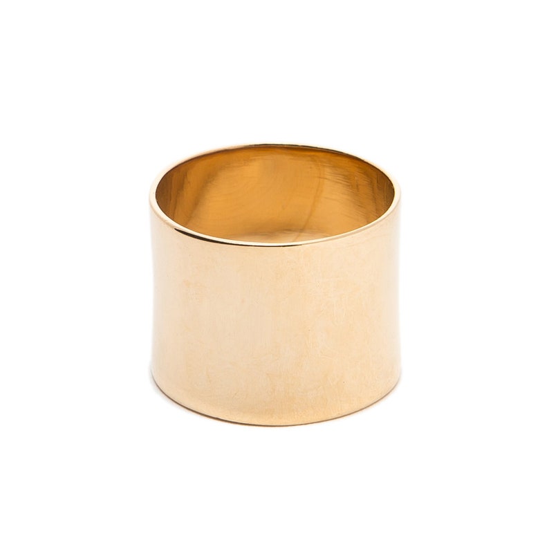 Ring band NINE plate Gold 3 Micron 18 k