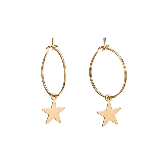 BOUCLES D/'OREILLE TCHAD EN PLAQUE OR