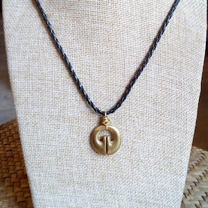 Lingling-o Brass Amulet Necklace, Tribal Jewelry, Cordillera Art