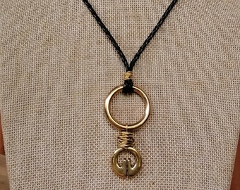 Lingling-o *004 Brass Amulet Pendant, Long Necklace, Amulet, Brass Amulet, Anting-anting, Agimat