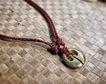 Lingling-o Paracord Adjustable Choker Necklace, Tribal Jewelry, Tribe Vibe, Alternative Style, Tribal Punk